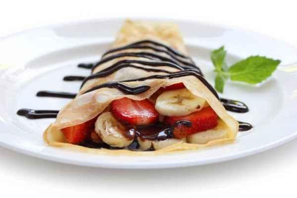 Chocolate Fruit Crepe